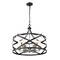 Z-Lite Malcalester 6 Light Pendant, Matte Black & White 481P24-MB-BN - alternate 7